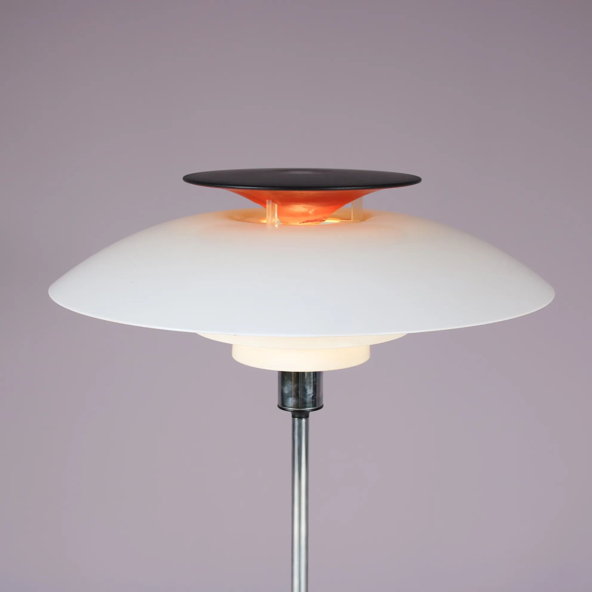 1970s Poul Henningsen “PH80” floor lamp for Louis Poulsen, Denmark