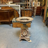 Victorian cast iron garden urn