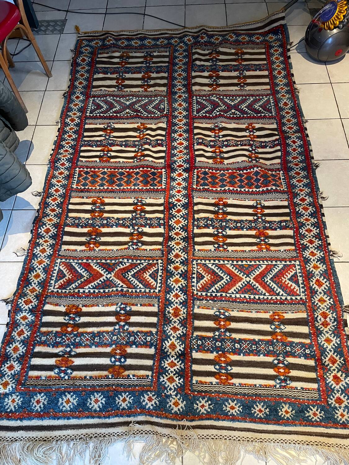 Vintage Moroccan Berber High Atlas Rug