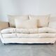 Ivory wild linen Adar caravan sofa
