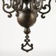 Antique chandelier with 6 lights in bronze, Netherlands, 18th century
