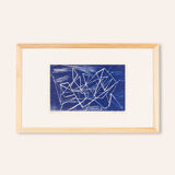 Netz, Wood Cut on Paper, 57 x 36 cm