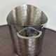 Silver-plated hammered and polished champagne bucket / basin