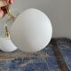 Set of two electrified white opaline wall lamps to nine