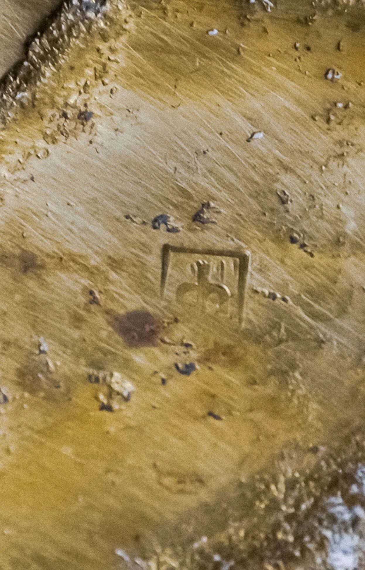 Brutalist leaf tray by David Marshall in bronze, 1970s