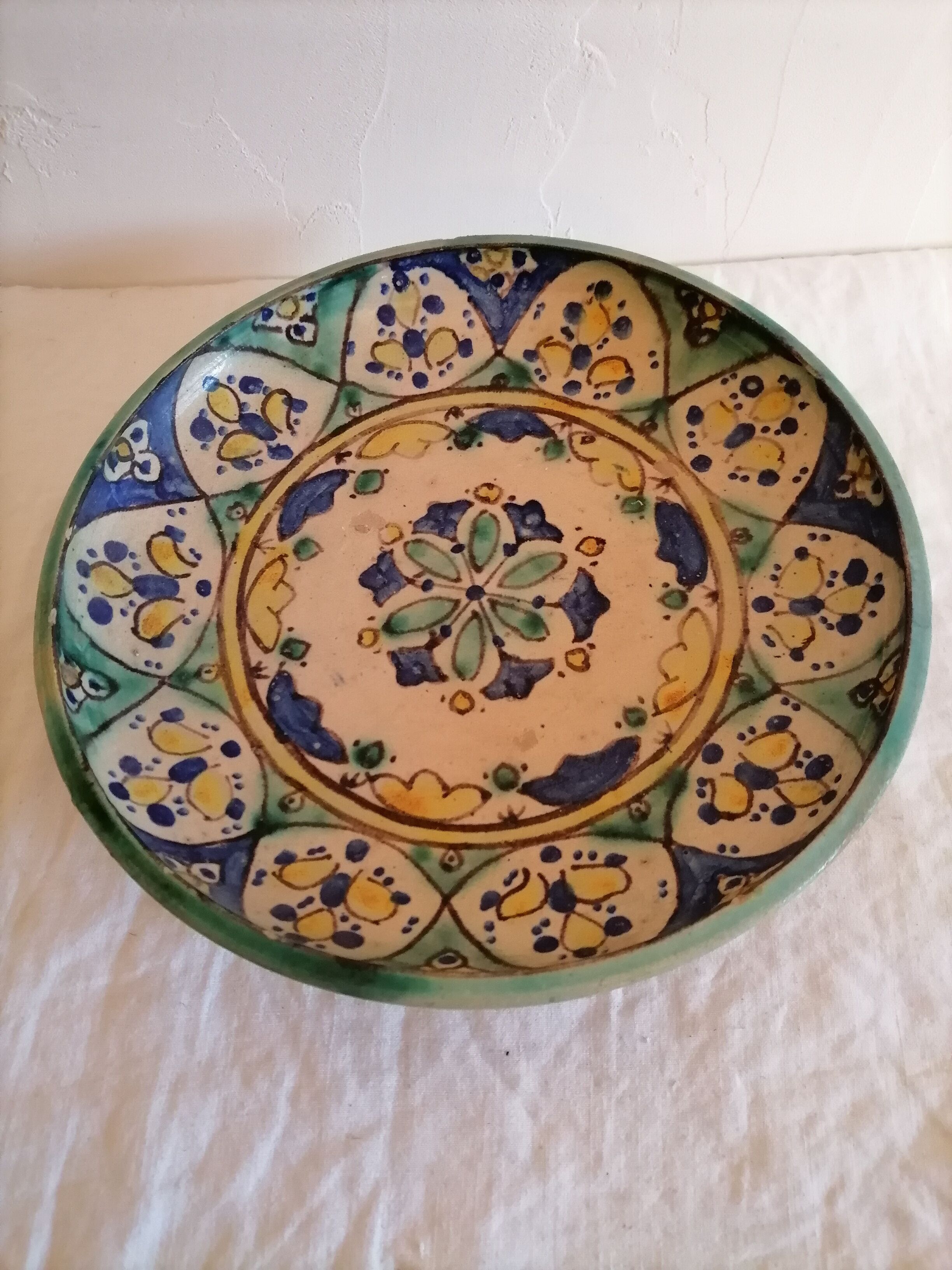 Old oriental plate. Tunisia, early twentieth century