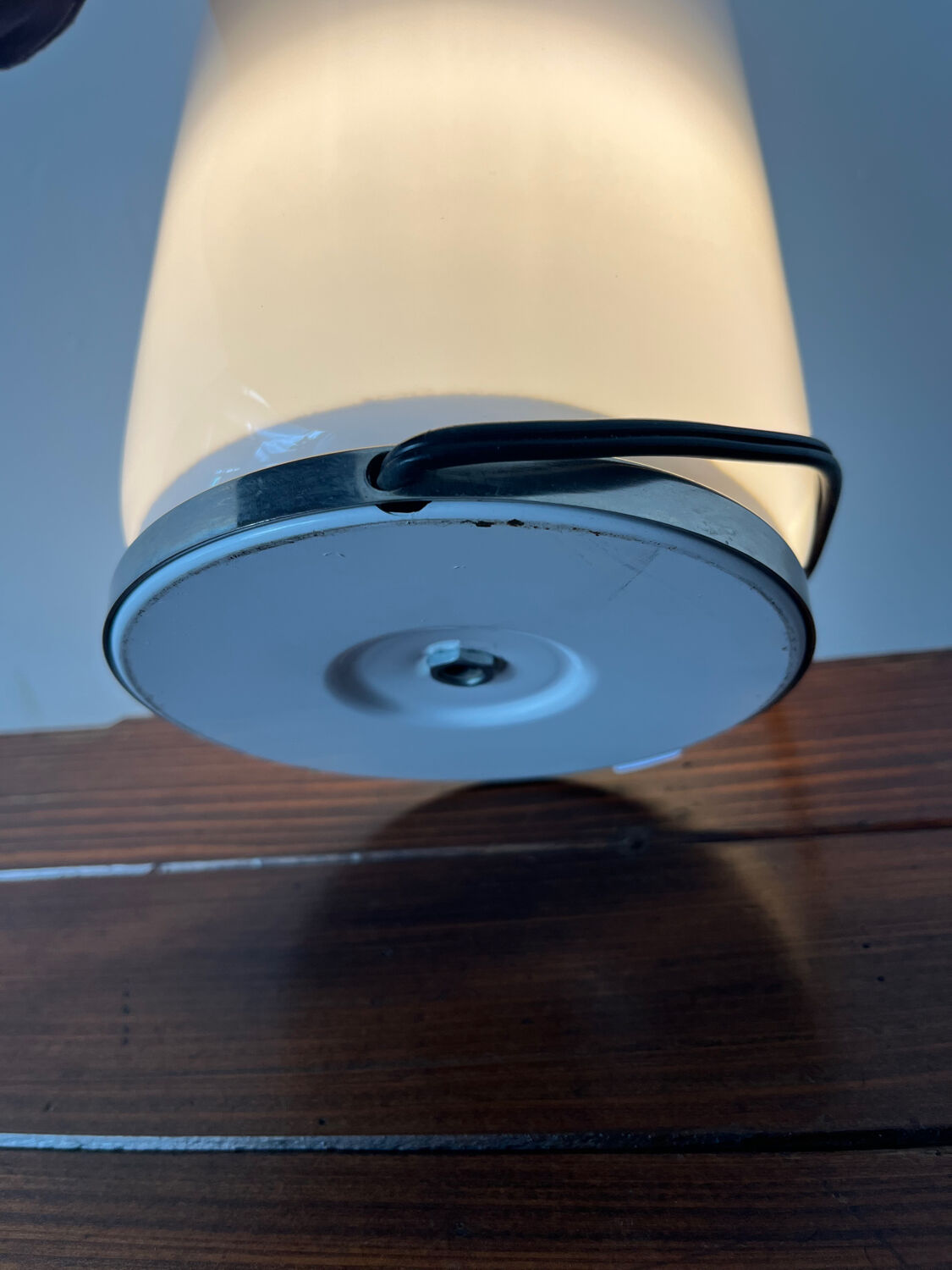 Leucos desk lamp in Murano glass, Italy, 1970.