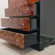 Mid Century Tall Boy or Secretary in tortoiseshell and lacquer by Ottini