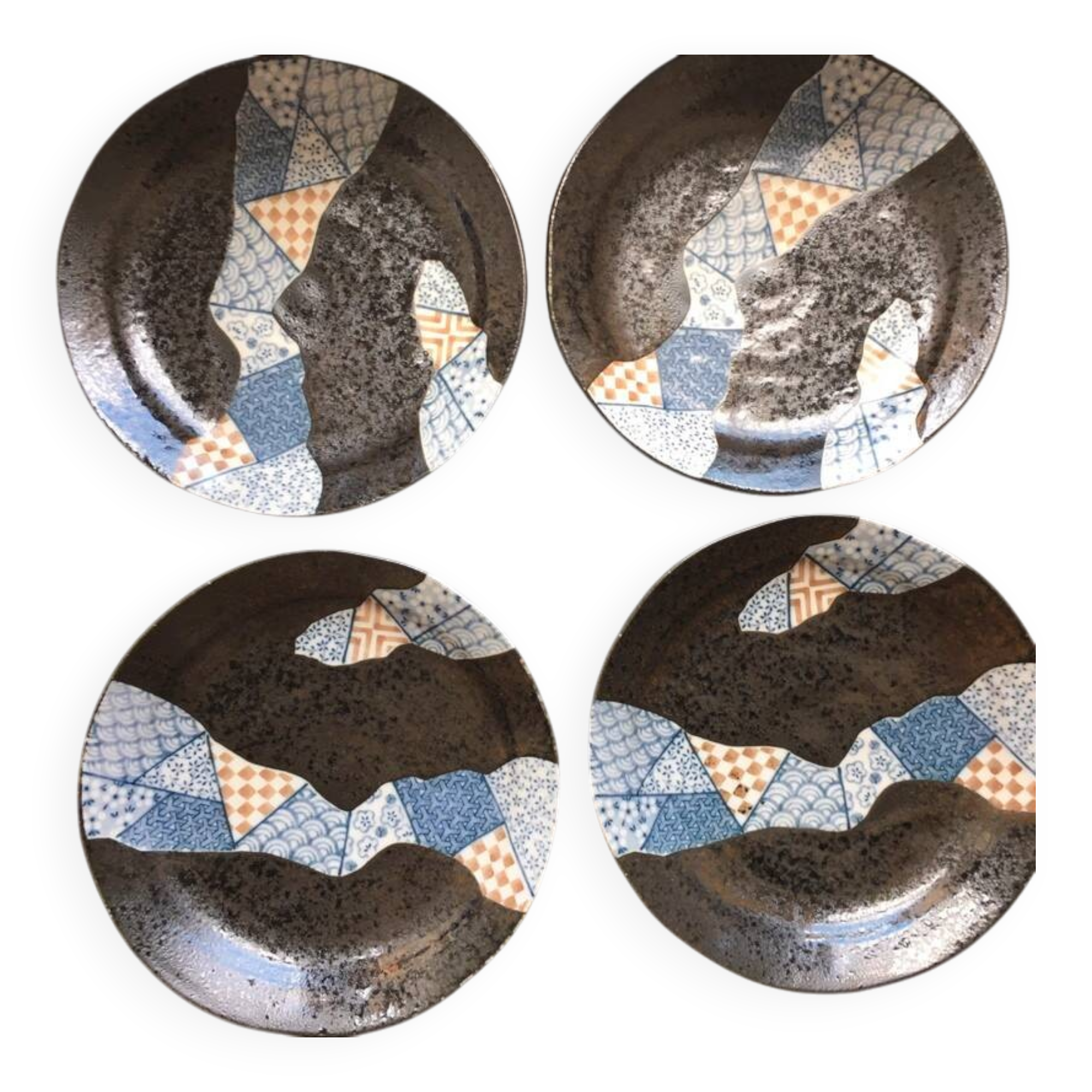 Assiettes 16,5 cm grès japonais Art Institute Chicago