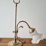 Art Nouveau bronze tulip lamp