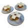 Set of 3 modernist glass ice appliques from Murano Poliarte 1970.