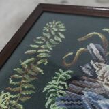 1940 Needlewoman Shop London Coffee Table Embroidery Under Glass