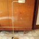 Modernist brass floor lamp deknudt 1970 vintage