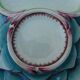 Set of four artichoke plates in earthenware