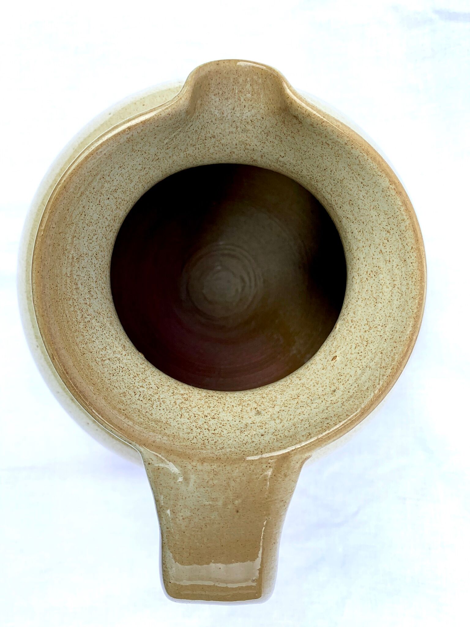 Vintage pitcher in enamelled sandstone