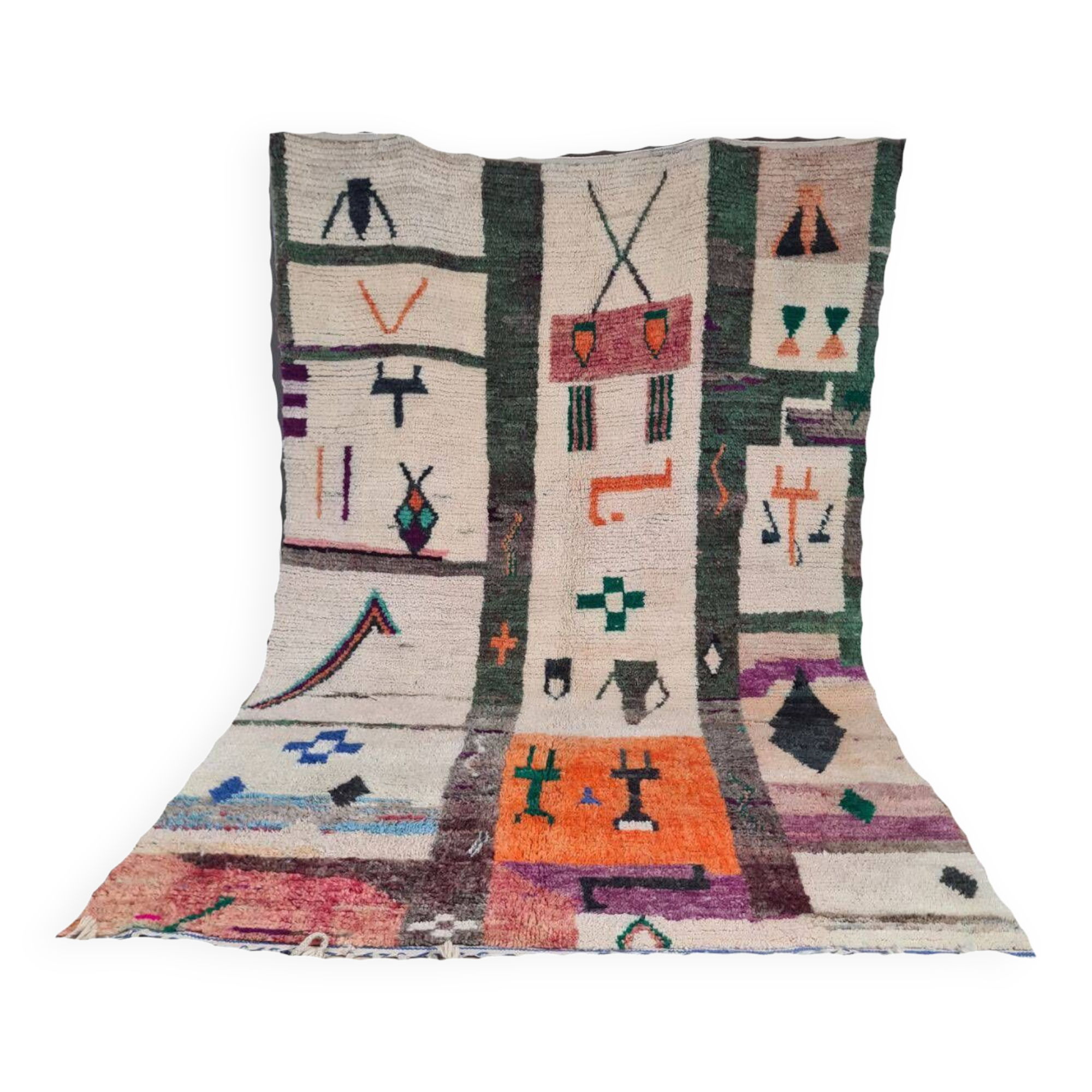 Tapis berbère marocain artisanal fait main 300 x 200 cm