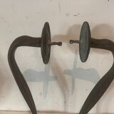 Paire d'appliques en bronze a décor d'un serpent XX siècle