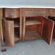 Credenza in mahogany door flame time XIX
