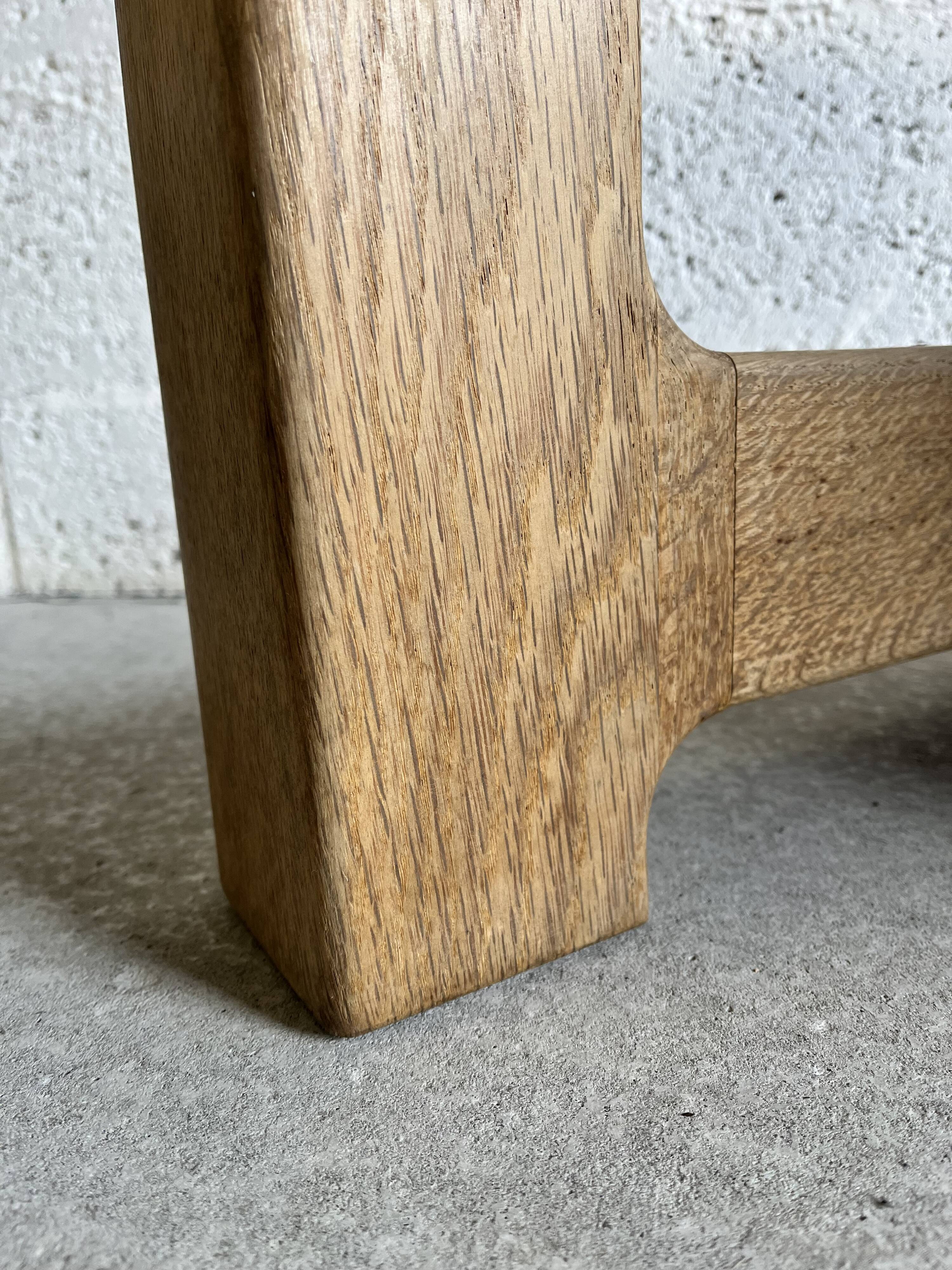 Display and plant holder in solid oak by Guillerme and Chambron for Votre Maison