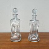 Danish Vintage Kluk Kluk Glass Bottles from Holmegaard, 1970s, Set of 2