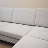 Canapé d'angle gris, design danois, années 1990