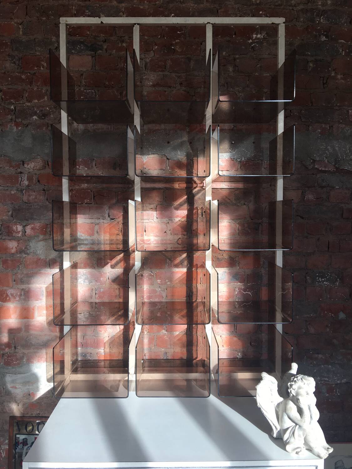 Plexiglass shelf & funky 70s