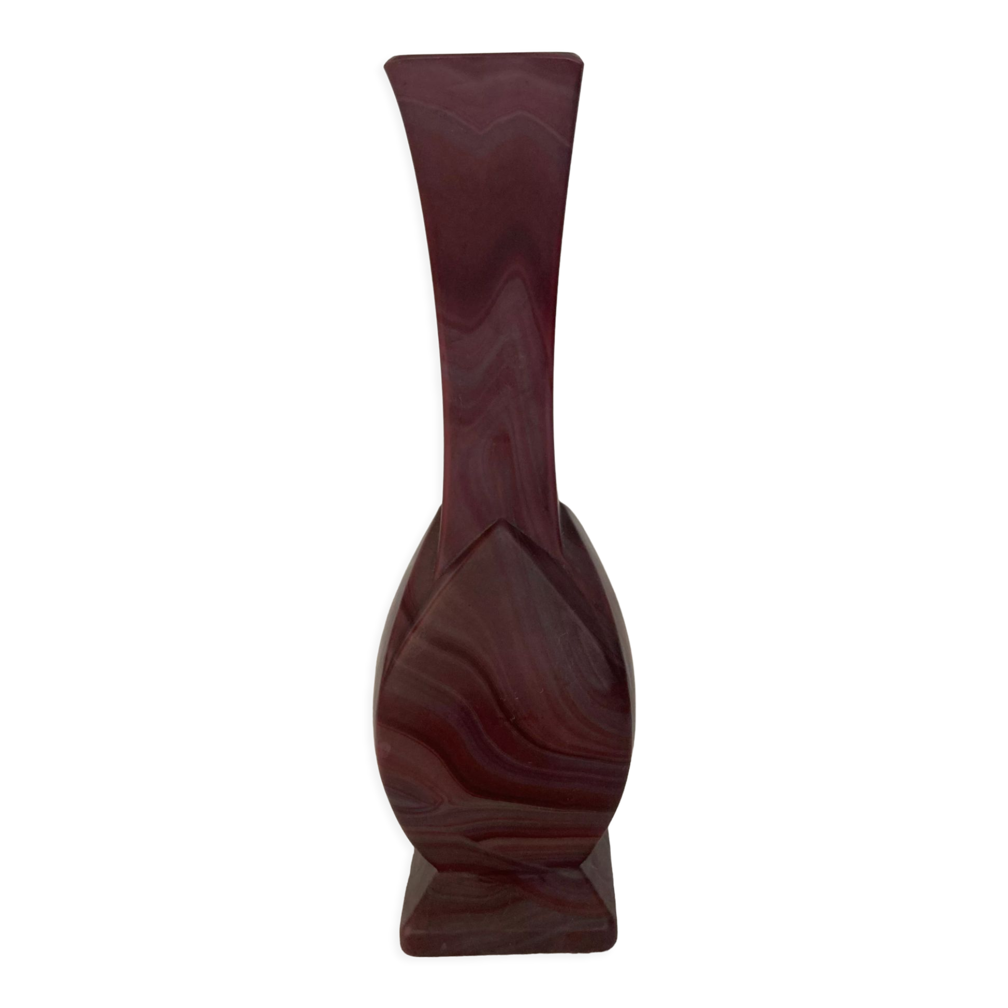 Vase soliflore glass paste Art Nouveau signed Sèvres