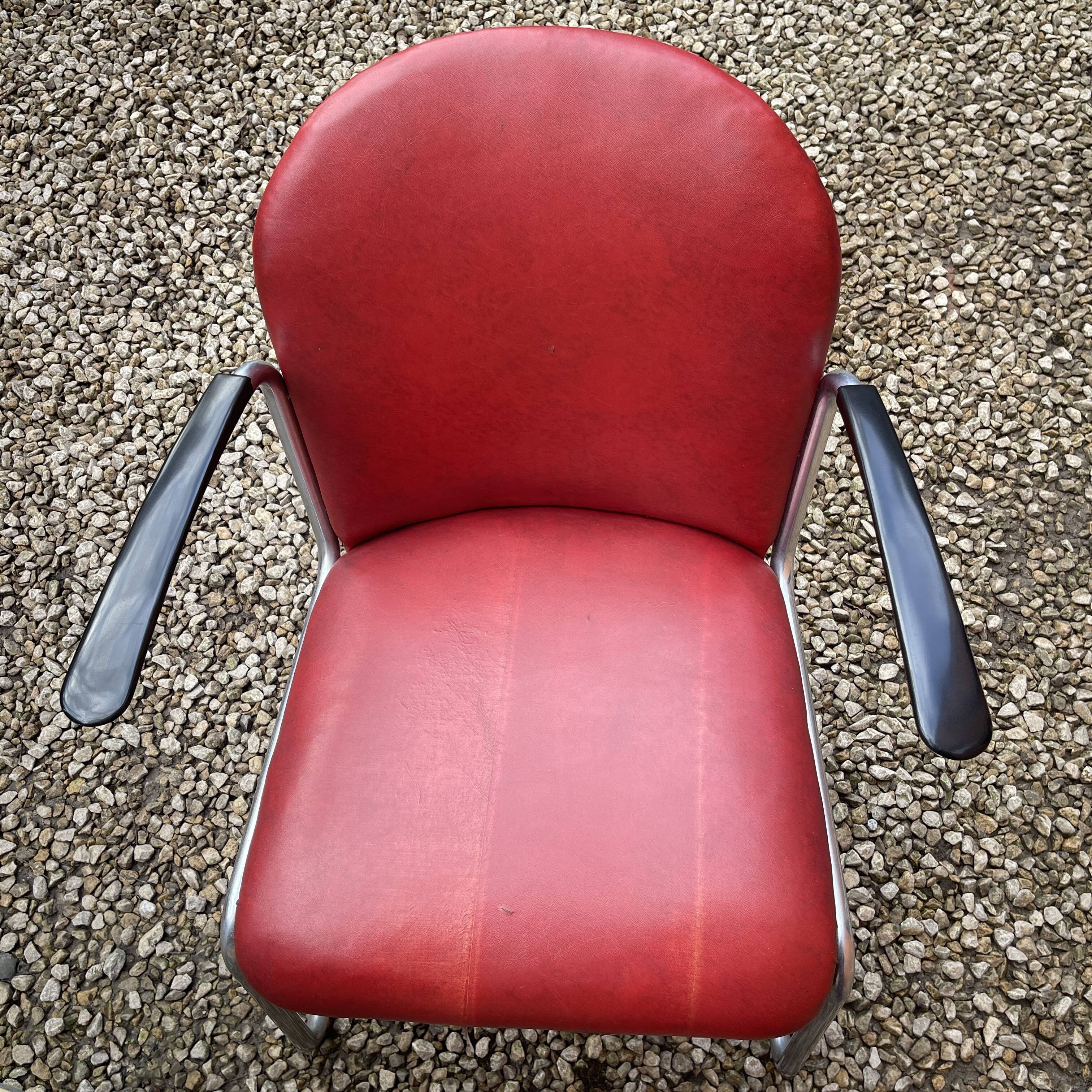 WILLEM HENDRIK GISPEN, set of 3 chairs 413 cantilever Art Deco Bauhaus