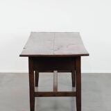 Antique English oak dining table from the 18th century for 4 to 6 people
