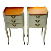 Pair of antique bedside tables