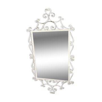 Vintage wrought iron mirror 1960