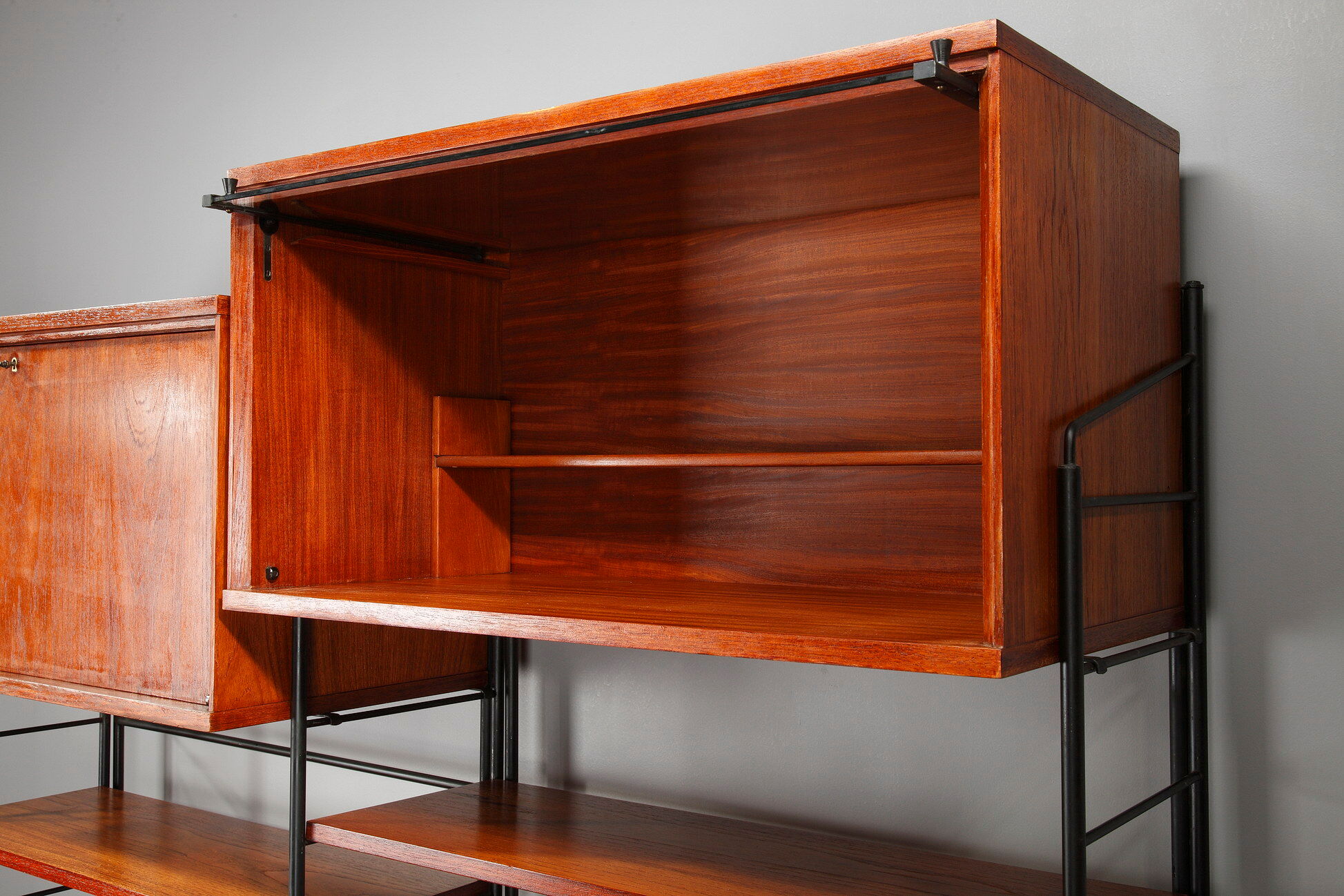 Scandinavian wooden bookcase from the 1960s
