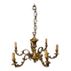 6-arm solid bronze chandelier in Louis XV style - Vintage