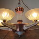 Chandelier Art Deco Petitot glassware ezan