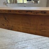 Farmhouse table pine multi-drawers