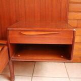 Lit en teck design scandinave 1960