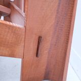 Pair of solid Lebanese cedar armchairs