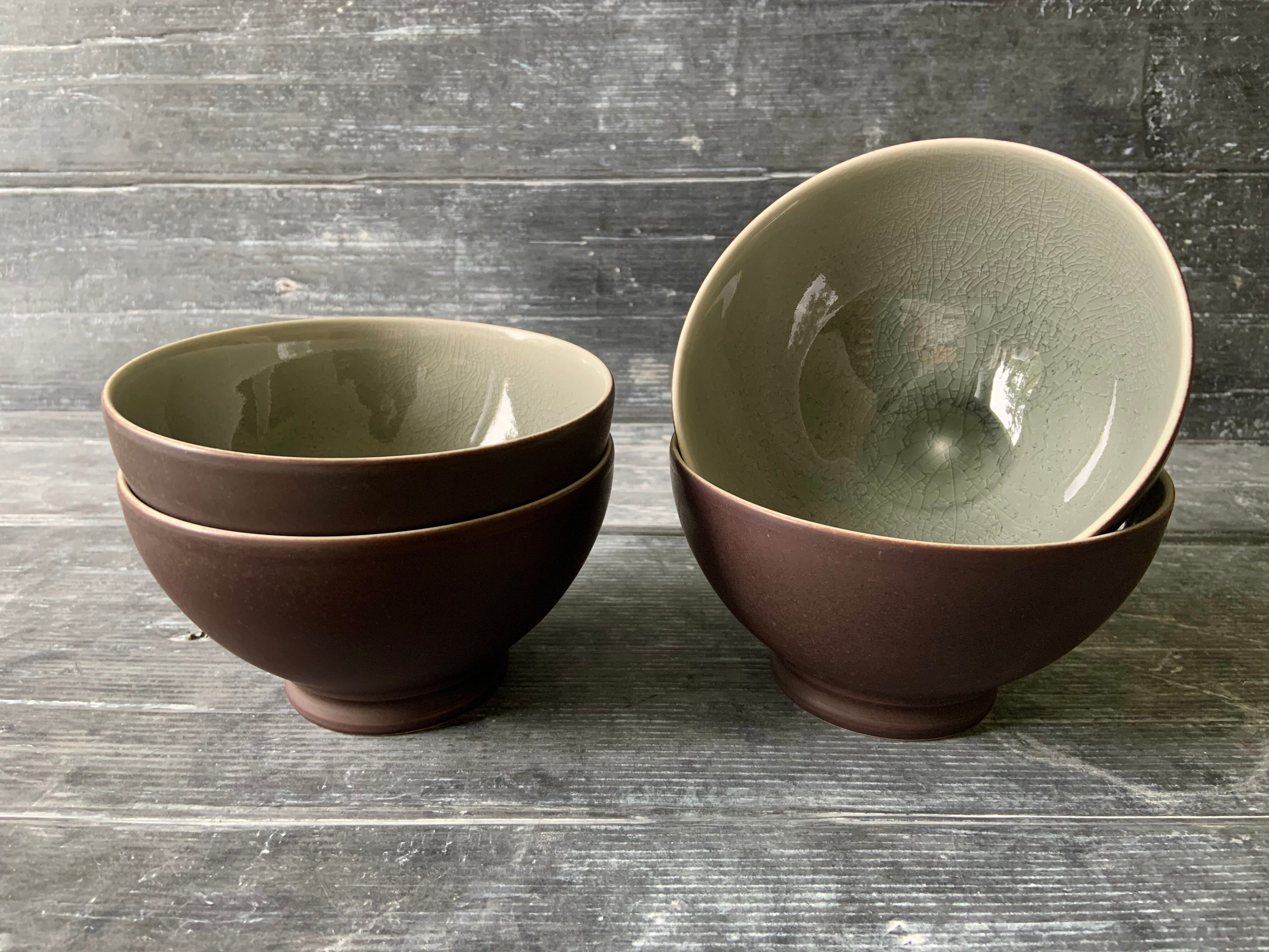 Tea bowl Jars Tourron Ash / Brown