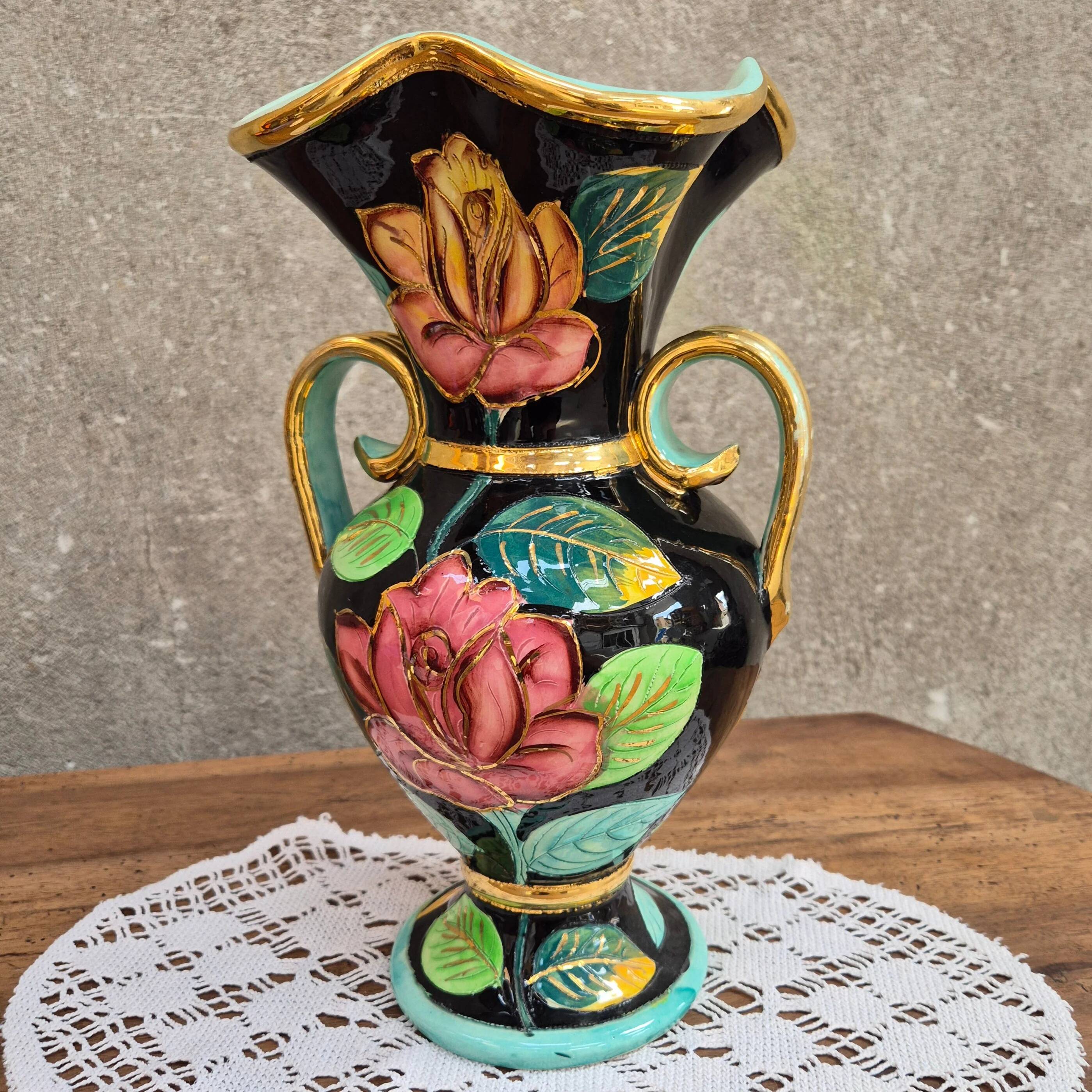 Flower vase in Vallauris ceramic
