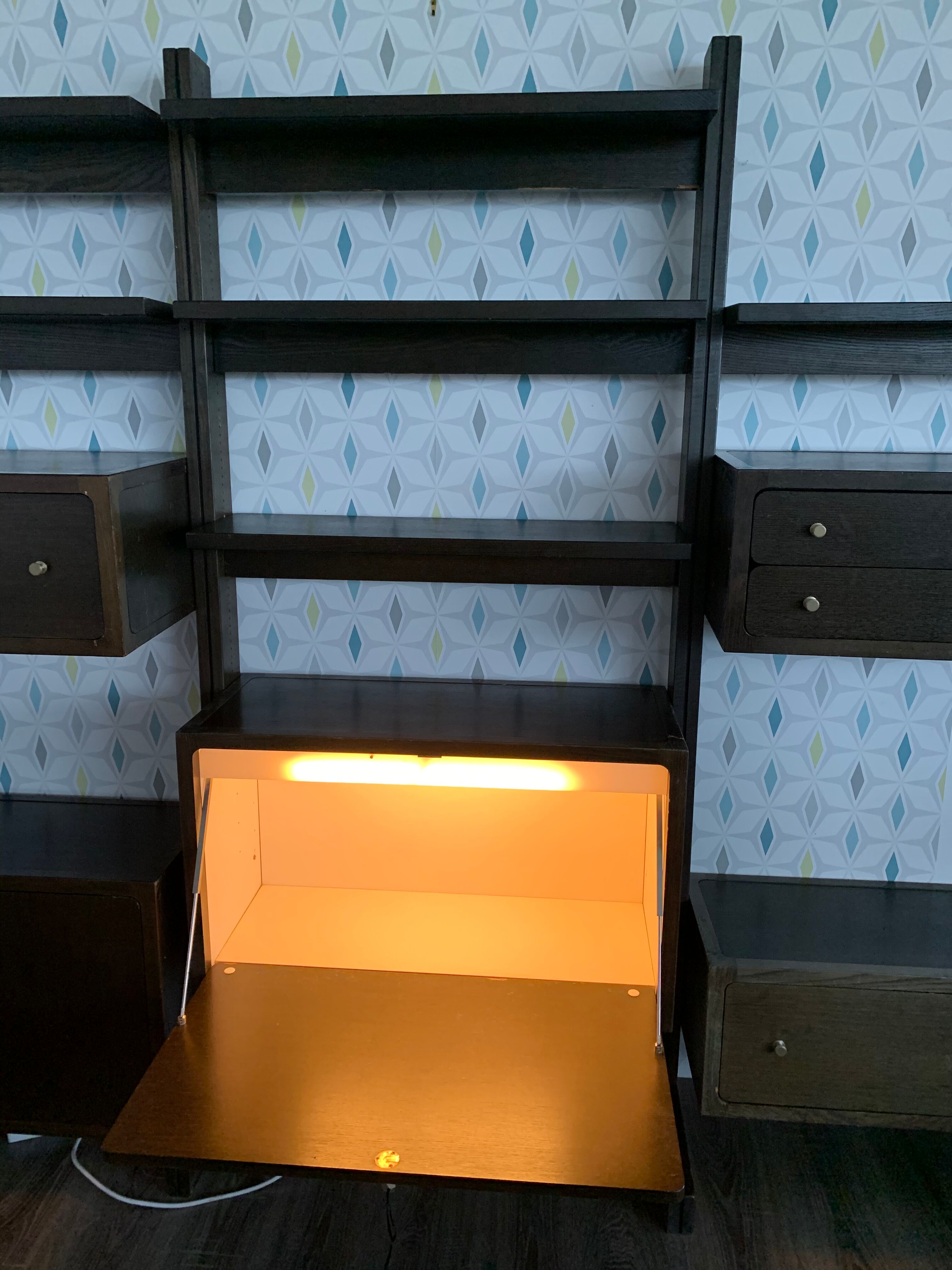 Vintage Roche Bobois modular shelf library