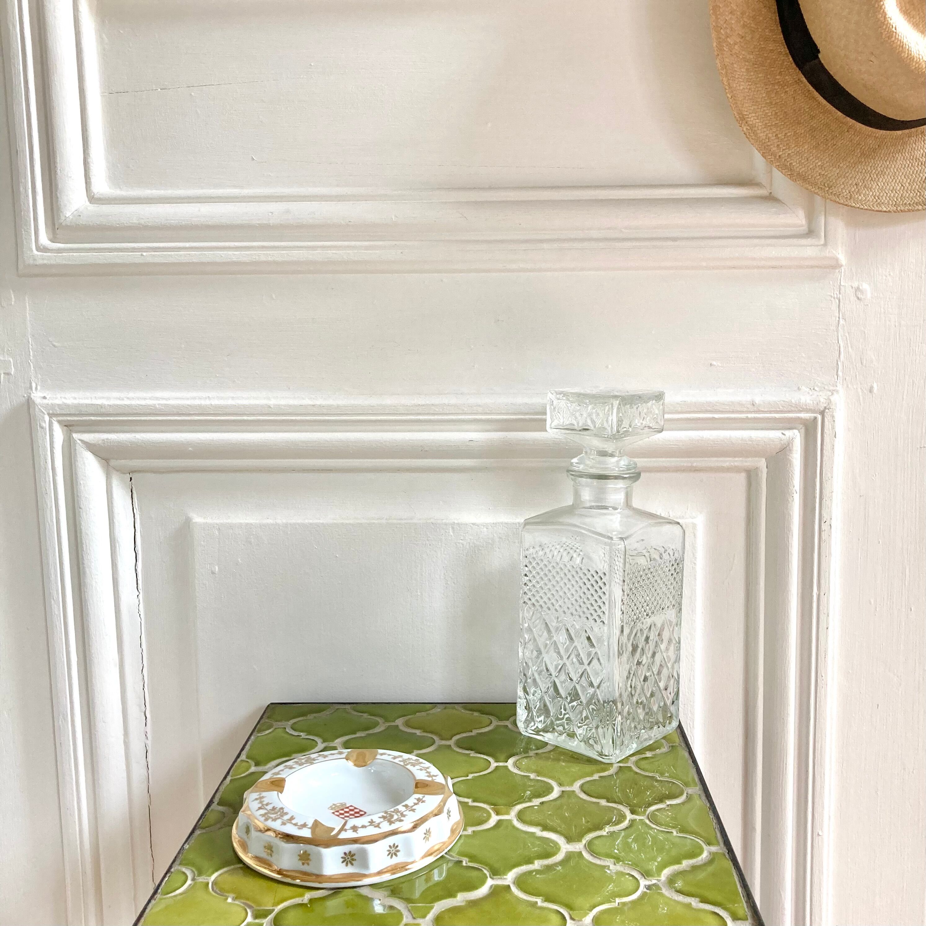 Vintage Limoges porcelain ashtray with Monaco decor