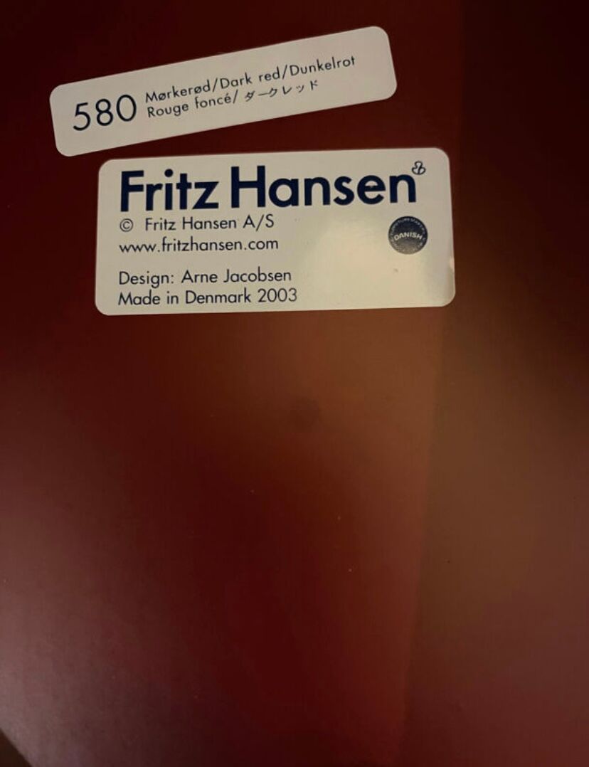 Chaise serie 7 d'Arne Jacobsen pour Fritz Hansen