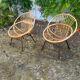 Rattan armchairs