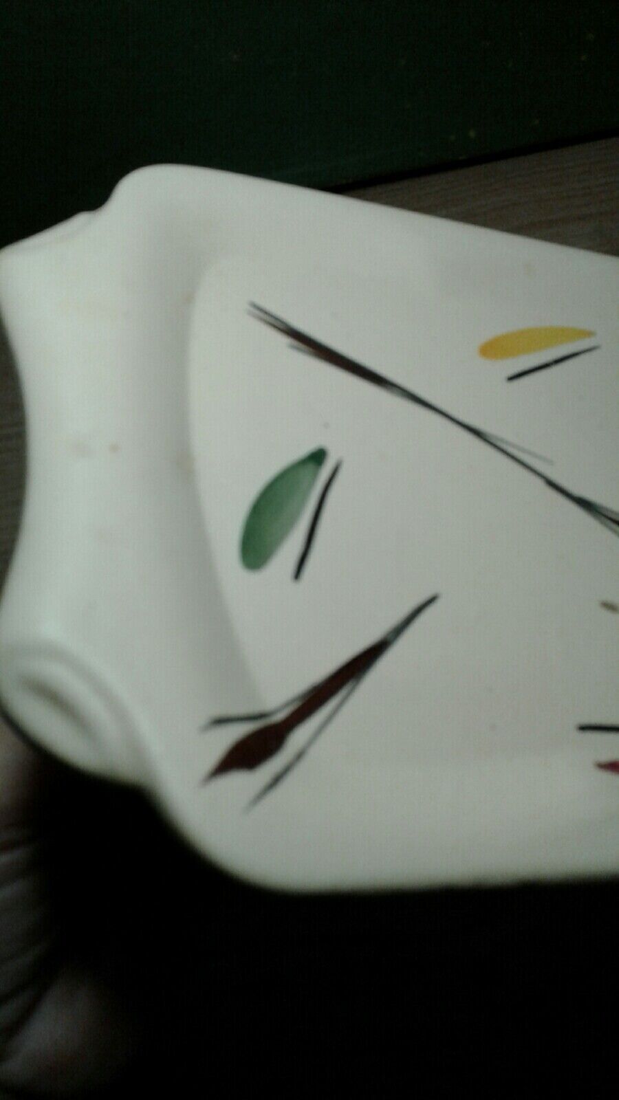 Cake dish and its ceramic art poêt knife, Laval
