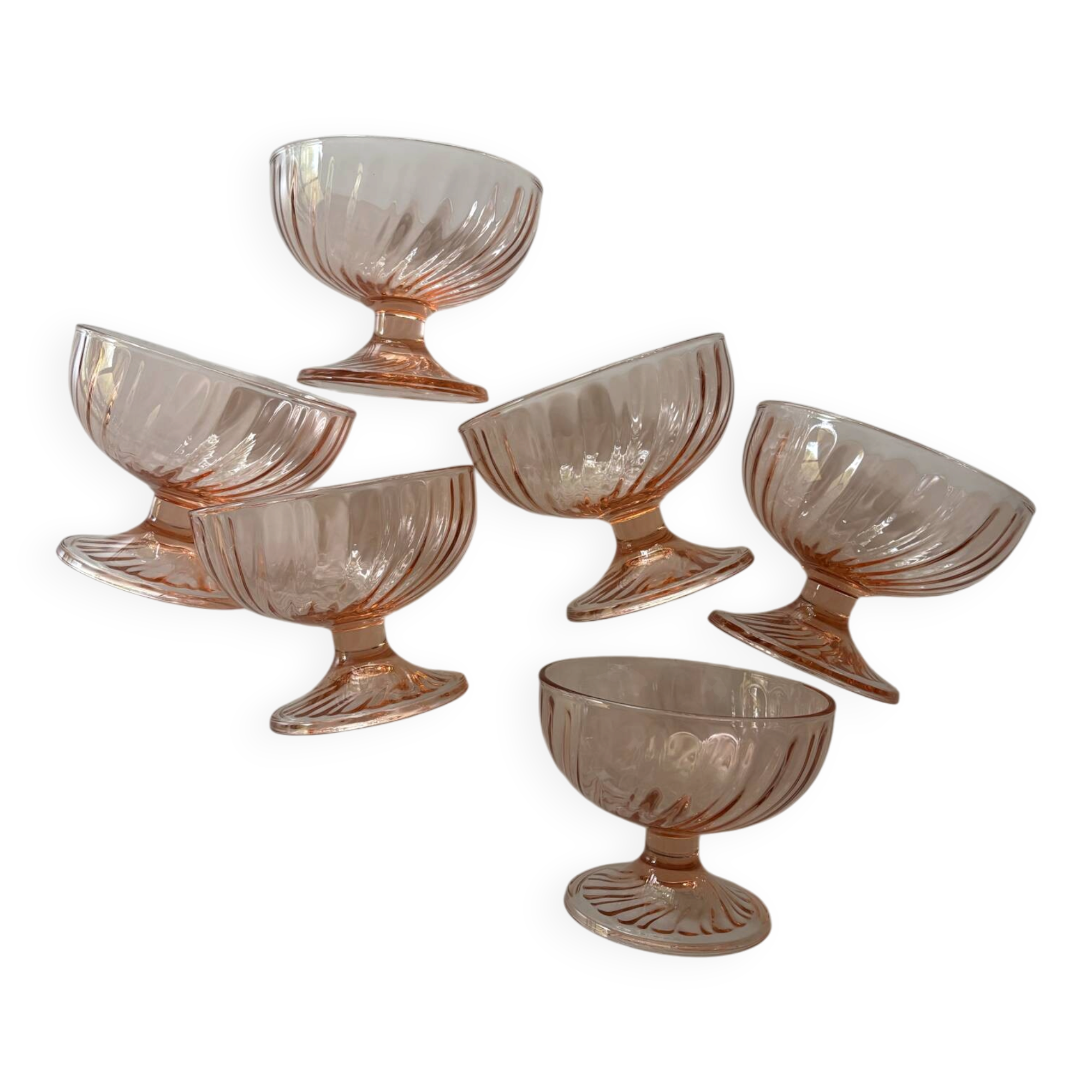 Rosaline ice cream bowls Luminarc