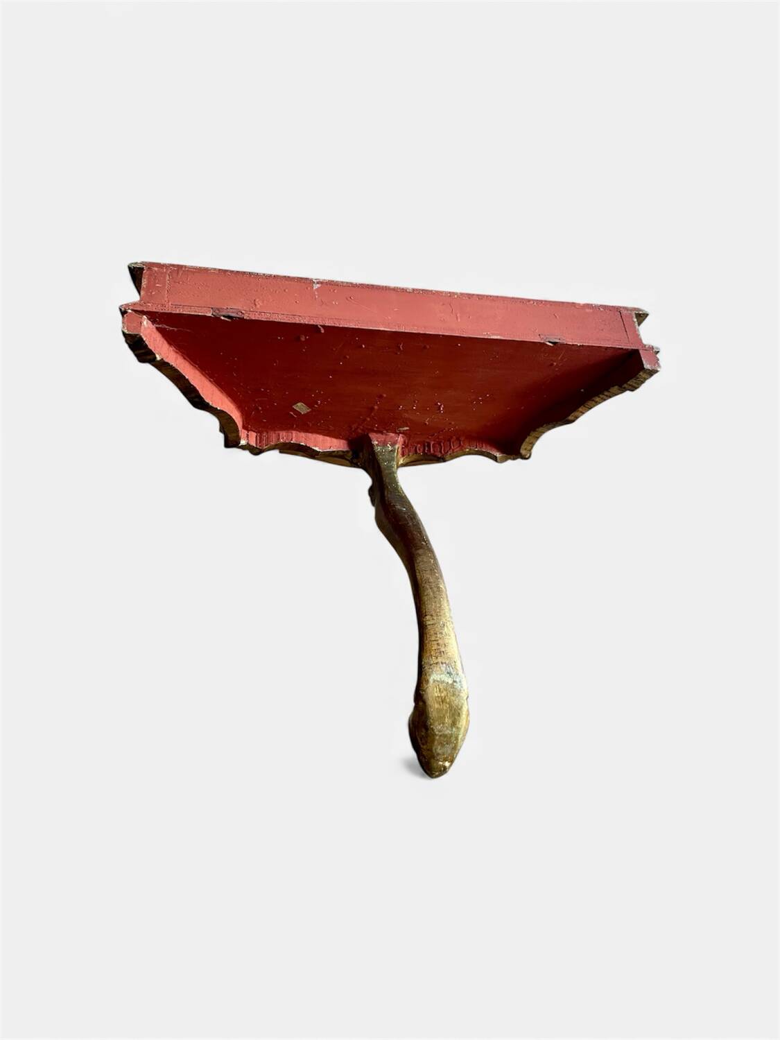 Console florentine vintage en bois doré