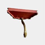 Console florentine vintage en bois doré