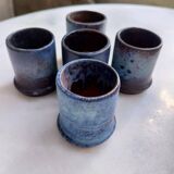 5 ceramic candle holders