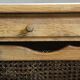 Vintage 1960s Danish oak coffee table, brutalist mid-century, style of Kjærnulf