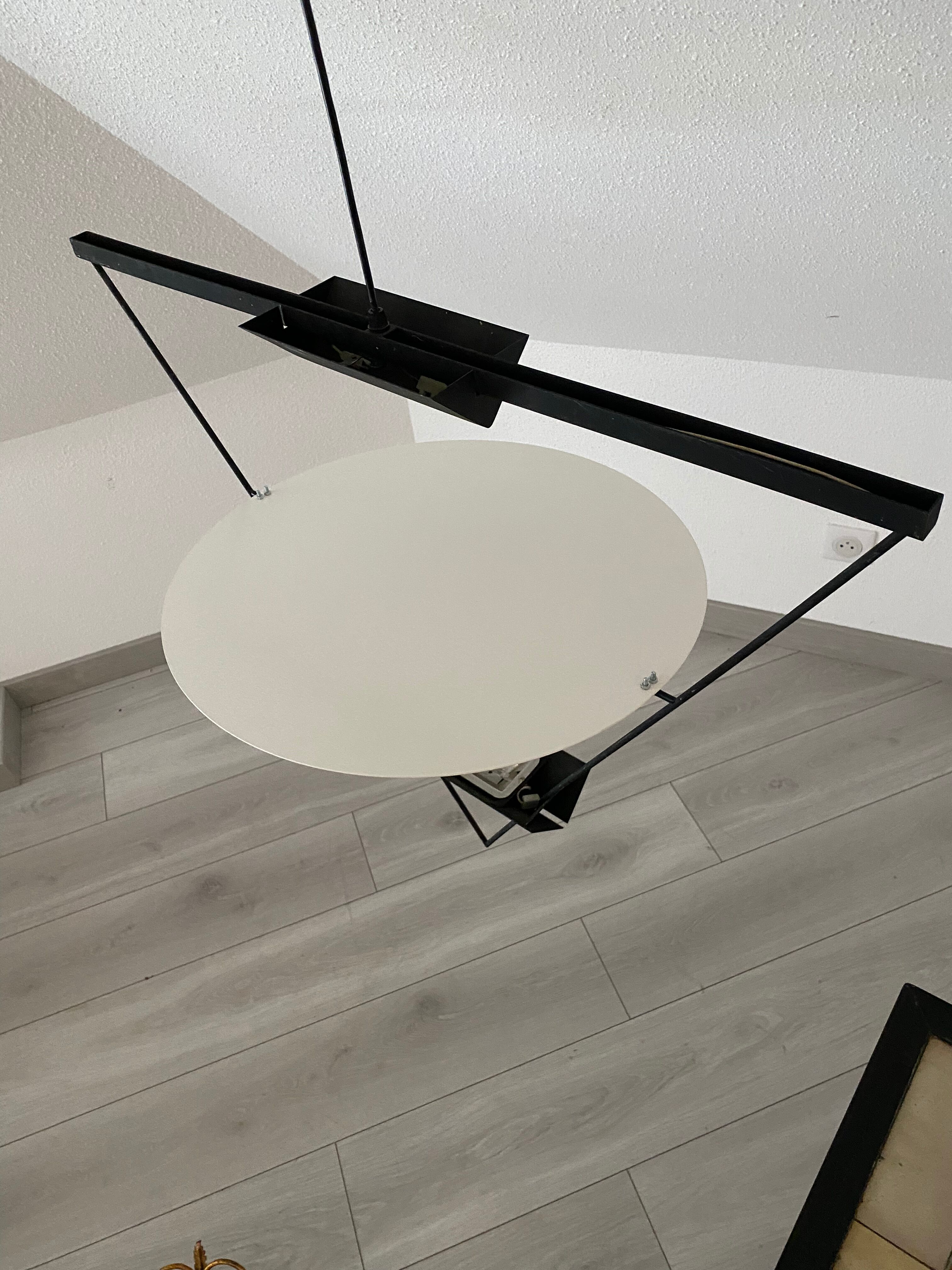 Lamp Italian design inverted triangle Mario Botta year 80